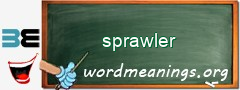WordMeaning blackboard for sprawler
